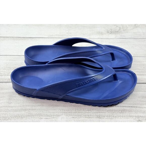 Birkenstock Men’s Honolulu Eva Navy Regular Flip Flop Thong Sandals Size 46 - Picture 4 of 6